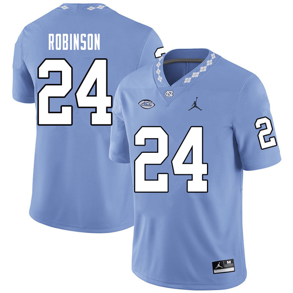 Jordan Brand Men #24 Malik Robinson North Carolina Tar Heels College Football Jerseys Sale-Carolina